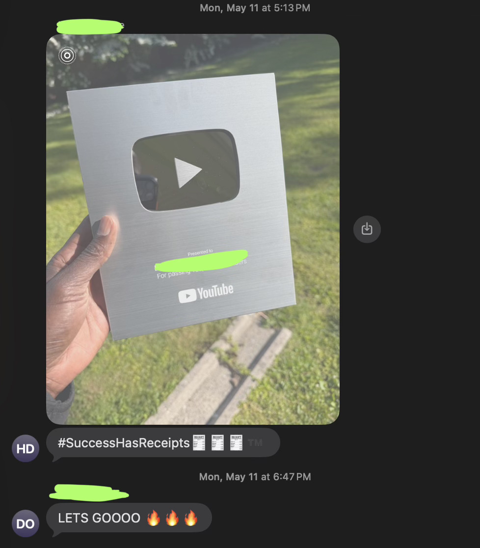 Client Silver Play Button proof 3