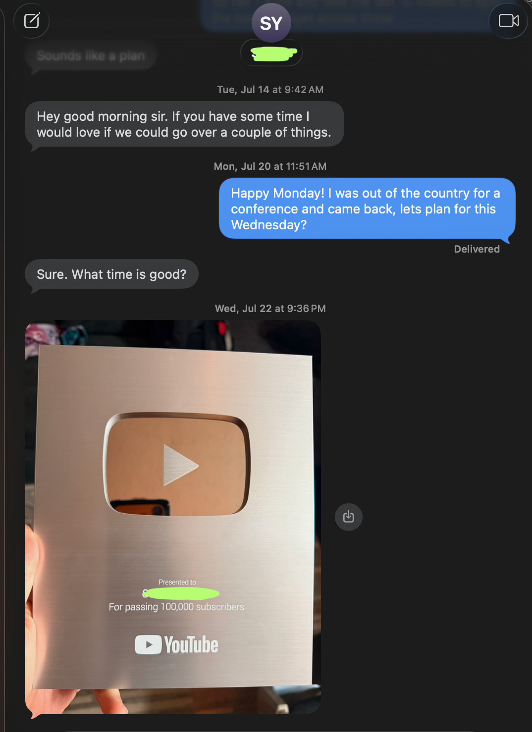 Client Silver Play Button proof 4