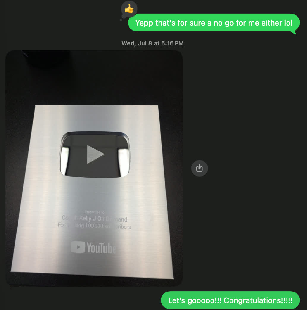 Client Silver Play Button proof 6